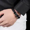 Marke schwarz Luxus Ewige Paar Perlen Stränge Armband Herz Kugeln Perlen Armbänder Für Frauen Grün Blau Rosa Charme Armbänder