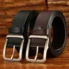 Ceintures Marque originale en cuir hommes ceinture 2 couleurs paquet de luxe carré boucle ardillon ceinture concepteur pour véritable