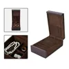 Jewelry Pouches Double Layer Wood Storage Box For Women Men Soft Lining Organizer Rings Earrings Necklace Jewellery Gift