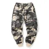 Pantalons pour hommes Hip Hop Cargo Pant Mode Joggers Casual Streetwear MultiPocket Rubans Militaire Hommes Harem Grande Taille 221115