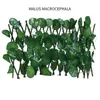 Decorative Flowers Artificial Garden Retractable Fence Expandable Faux Green Leaf Screen Panels Rattan Outdoor Hedge Vines Climbing Frame