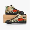 Canvas Shoescustom Men Sneakers Shoes Women Fashion Black Yellow Mid Mid Treasable Grougging Trainer522848