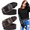 Belts Stretch Big Alloy Buckle Belt Women Wide Elastic Retro Waistbands For Dress Fashion Cummerbunds Waist Strape Skirt Girls Gifts