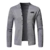 Maglioni maschili uomini semplici uomini cardigan slim comoater cappotto casual uomo felpa con cardigan cappotto 221114