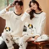 Männer Nachtwäsche Koreanische Männer Pijamas Set Baumwolle Frauen Pyjamas Herbst Casual Loungewear hombre Mujer Hause Kleidung Pyjamas Anzug 221114