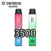 QK Tastefog Puff 3500 Disposable Vape Pen Original Electronic Atomizer E Cigarette with Rechargeable Battery For USA & AU Mesh Coil