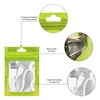 많은 크기의 Resealable mylar bag 냄새 증거 홀로그램 포장 파우치 음식 보관 용 립글로스 보석 속눈썹 포장 포장 LX5263