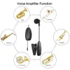 Microfoni Doppio microfono wireless per sassofono con clip per tromba, trombone, strumento a fiato 2 microfoni contemporaneamente 221115