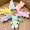 Keychains Cartoon Cute Candy Color Bear Plush Keychain Fashion Girl Bag Pendant Car Accessories Keyring Decoration Gift Key Holder Jewelry T220909