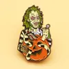 Broches XM-funny Horror Master Broche Mignon Métal Cartoon Badge Hommes Et Femmes Sac À Dos Décoratif Pin Accessoires