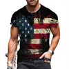 Heren t shirts mannen Zweedse letter 3d printing's -shirt ademende streetwear casual kleding xxs -6xl zomer Spaanse vlag