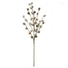 Decoratieve bloemen Kerst Sneeuw Pine Kegels Gedroogde bloemtak Planten voor DIY Home Bloemen arrangement Decoratie Festival Garland