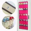 Caixas de armazenamento 20 bolso pendurado sobre a porta do guarda-roupa de sapatilhas rack de rack arrumado para economizar saco de parede com ganchos
