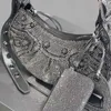 أكياس الكتف مصمم حقائب اليد للنساء الماس الأحجار الكريمة الإناث الاتجاه العلامة التجارية مرآة Crossbody التسوق 221115