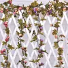 Decorative Flowers Wreaths Zerolife Artificial Decor Rose Silk Garland For Wedding Decoration Simulation Dried Vines Home Garden Decorations 221108