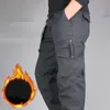 Pantalones para hombre Invierno Cálido Grueso Doble Capa Fleece Ejército Militar Camuflaje Táctico Algodón Pantalones largos Hombres Baggy Cargo 221115