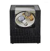 Watch Boxes 1PCS High Class Motor Shaker Winder Holder Display Automatic Mechanical Winding EU/US/AU/UK Plug PU Leather