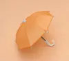 Mini -Simulação Guarda de Gorda para Crianças Desenho Muitos guarda -chuvas de cor Adeços de fotografia decorativa portátil SN203