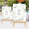 Autres fournitures de fête d'événement 5pcs bois naturel mini chevalet cadre artiste trépied pour P o peinture carte postale support d'affichage numéro de table de mariage nom carte support 221110