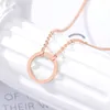 Подвесные ожерелья изящные маленькие вечности карма ожерелье дружба дар простой круговой шарм Кокер выпускной ювелирные украшения женщины