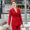 Women's Two Piece Pants Formal Uniform Designs Pantsuits Women Business Work Wear With And Jackets Coat OL Styles Professional Career