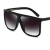 Sonnenbrillenrahmen, großer Rahmen, quadratische Sonnenbrille, Damenmode, flache Oberseite, Übergröße, Luxusmarke, Farbverlauf, Sonnenbrille für Damen 2020, Oculos T2201114