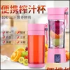 Outras bebidas drinkware drinkware portátil suco -elétrico portátil USB recarregável Handheld Smoothie Blender Fruit Mixers Milkshake Maker Hine Food Dhk9p