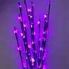 Fleurs décoratives 3 20 ampoules LED Willow Branch Lights Lampe Natural Tall Vase Filler Twig Lighted 3PCS Room