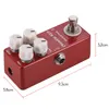 Inne elektronika Mosy Crunch Red Pedal Guitar Guitar Multi Effects Pedals for Electric Guitar Accessories Ukulele Bass Musical Instruments 221115