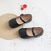 Flat Shoes Kids Girls Mary Janes For Baby Child Leather Boys Black Flats White Brown Casual Non-slip Toddlers