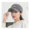 Ball Caps 2022 Autumn Winter Teddy Velvet Baseball Cap Ladies Casual Fashion Embroidery Warm Lamb Feather Suede