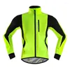 Vestes de course veste d'équitation automne hiver imperméable polaire chaud trois couches cyclisme vêtements haut vélo manches longues