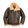 Hommes fourrure fausse fourrure hiver Bomber veste en cuir hommes mouton en peau d'agneau vestes chaudes Parka pilote hommes naturel en peau de mouton manteau de fourrure 221114