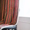 Rideau bohème coton lin fini rideaux avec bordure pour salon chambre français fenêtre stores Rideaux Pour Le Salon