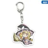 Keychains Anime Touhou Project Keychain Hakurei Reimu Kirisame Marisa Flandre Scarlet Remiria Sukareto Acrylic Key Chain Pendant Jewelry T220909