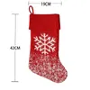Модные рождественские висящие украшения Санта -пух вязание носки для детей камин дерево рождественские украшения rrc345