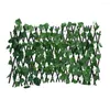 Flores decorativas Jardim artificial Cerca retrátil Expandível Faux Green Leaf Screen Painéis Rattan Outdoor Hedge Vines Subling Frame