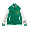 Fashion Walph Lattice Baseball Uniform Jackets For Mens Letter broderi Långärmad lös Ins High Street Parrockar 3785