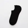 Men's Socks High Quality Cotton Short Harajuku Stripe Non-slip No Show Invisible Casual Men Black White Sock 5 Pairs