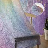 Curtain Spring Vine Small Flowers Shrub Blue Purple Voile Tulle Sheer Curtains For Bedroom Living Room Kitchen Decor Window