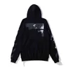 2023% 60 Off Style Trendy Fashion Pull Painted Arrow Crow Stripe Loose Hoodie Men's and Women's Coatjqm1off T-shirts Offs White Black Kzc9