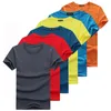 Camisetas masculinas multicolor 6pcs/lote Alta calidad s￳lida Copilas de algod￳n Camiseta Moda de manga corta Camiseta de verano
