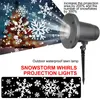 IP65 Landscape Laser Projector Lamp LED Snowflake Christmas Moving Sparkling Xmas Light White decor Lights