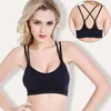 Traje de yoga cómodo estiramiento sin anillo de acero sujetador deportivo de secado rápido correas de belleza sexy espalda cruzada ropa interior sin costuras