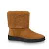 Brand Boots Designer Design Snow Snow Miękka ciepła i wygodna zimowa kostka utrzymuj ciepło zimą