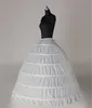 Bütün 6 Hoops Balo Govow Beyaz Gelin Petticoat Kemik Full Crinoline Tül Uzun Kabarık Düğün Petticoat Ucuz Basit Stock7590219