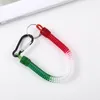 Elastic Telescopic Waist Spring Lanyard Straps Keychain Alloy Key Chain Work Card Cell Phone Anti loss Safety Rope Hook