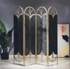 Telas Salto Som Hotel Hollow Mobile Hall Large Iron Living Living Partition Luxury Fabric Soft Decoration Dobing Screen