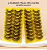 New 6D Eyelashes Extension Fluffy Thick Wispy Faux Mink Lashes Crisscross Dramatic Multi-layer three-dimensional Eye Lash