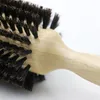 Brosses à cheveux 6 tailles Salon de coiffure Manche en bois Poils de sanglier Brosse ronde Queue amovible Coiffure professionnelle Brosse à cheveux Cheveux Peigne rond 221115